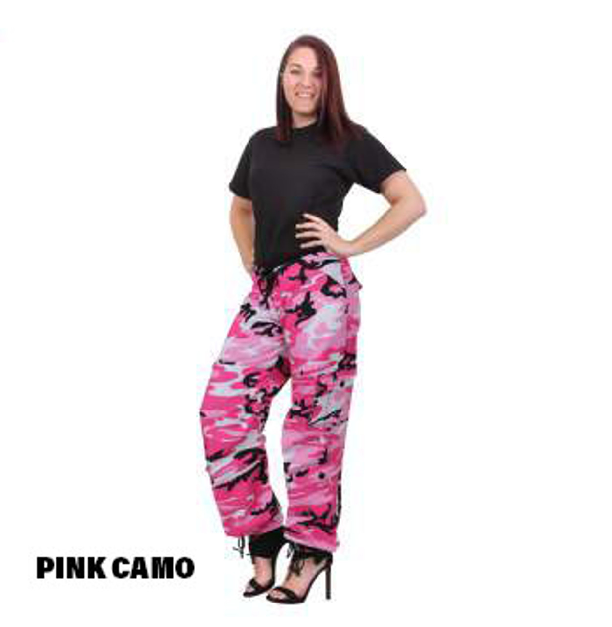 colored camo pants womens