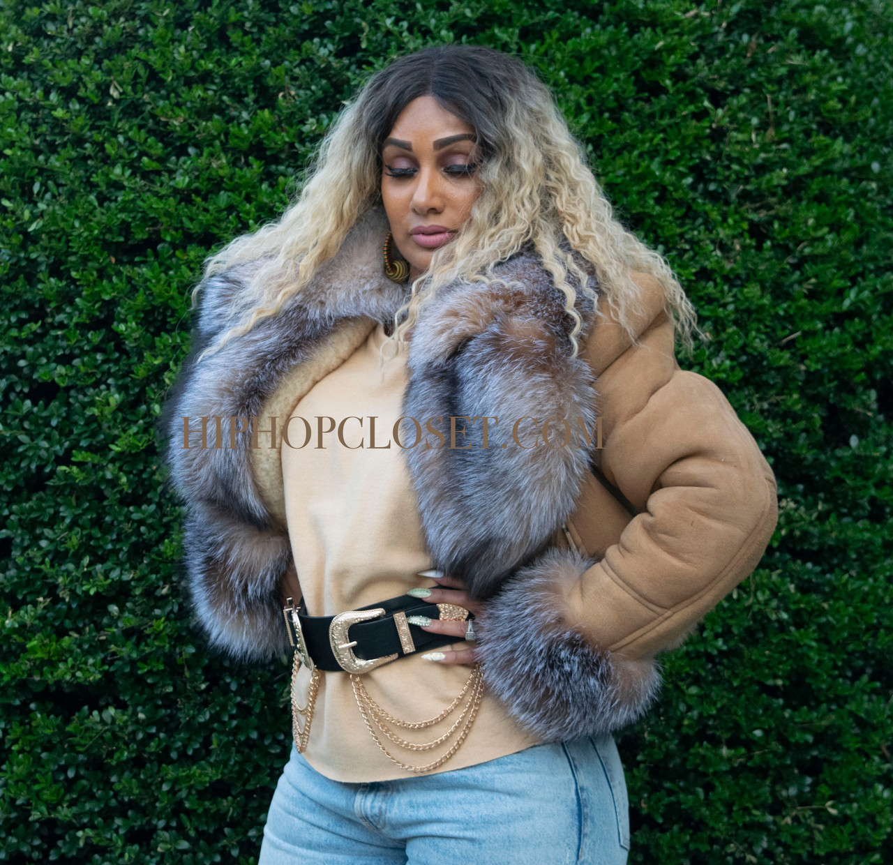 sheepskin fur jacket