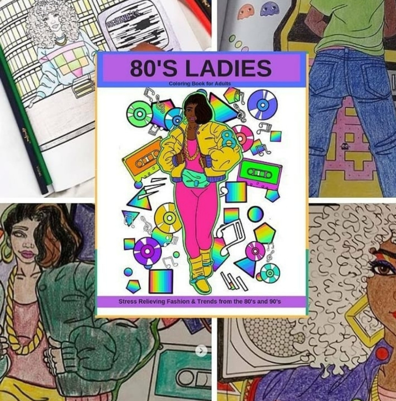 Download 80 S Ladies Fashion And Trends Coloring Book