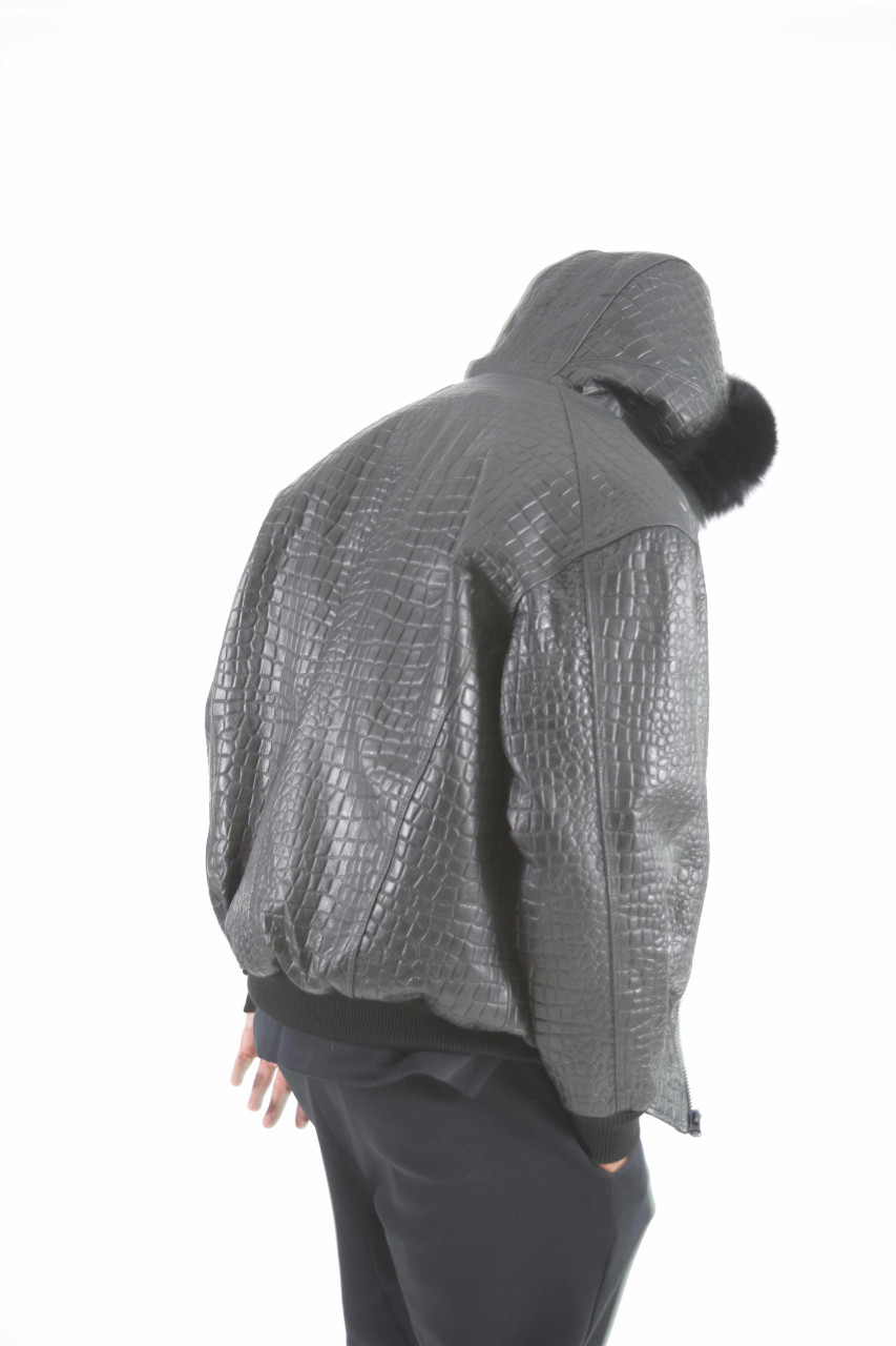 alligator crocodile leather jacket