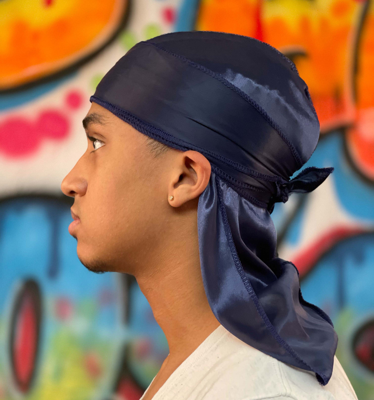 Durag / Du-rag / Do-rag / Bandana - Unisex - Orange / Blue