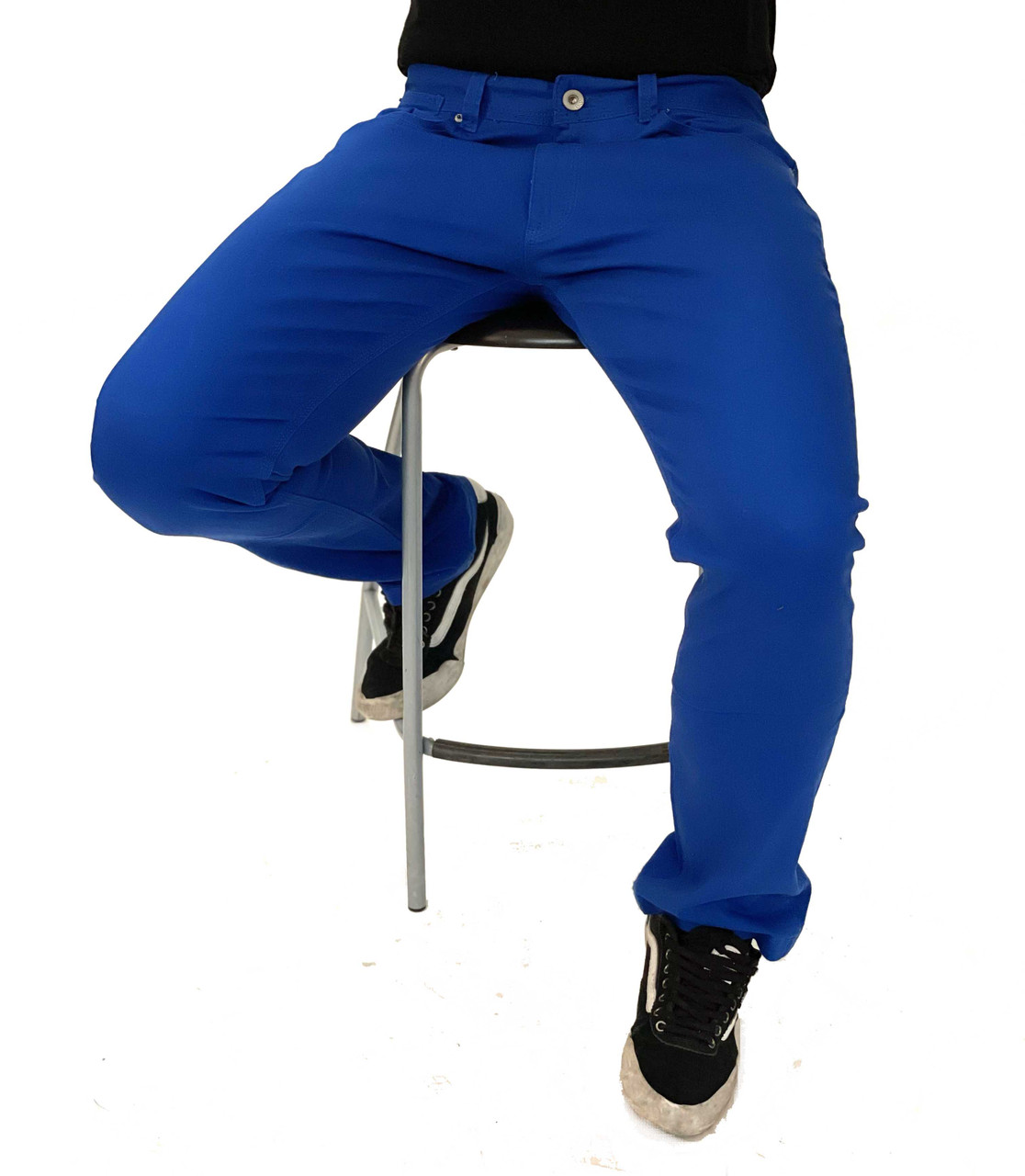 Super High Waisted Stretchy Skinny Jeans S  3XL  Royal Blue   SohoGirlcom