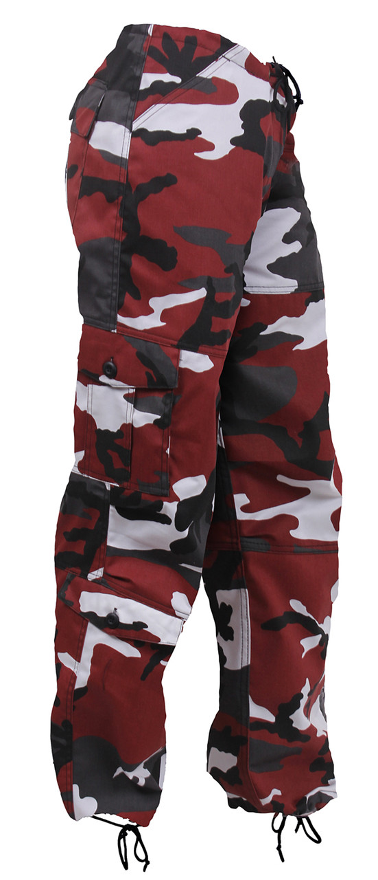Red Camo rothco ladies colored camo pants