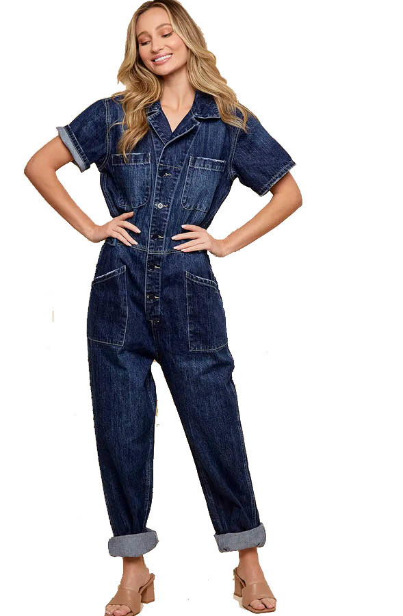 Denim Boiler Utility Jumpsuit for women | HipHopCloset.com