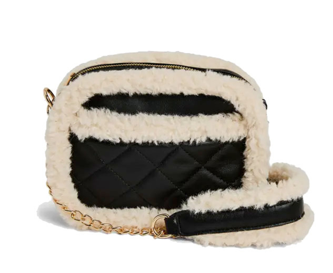 Faux-Fur Crossbody Pouch - Women Bags - Lattelier Store