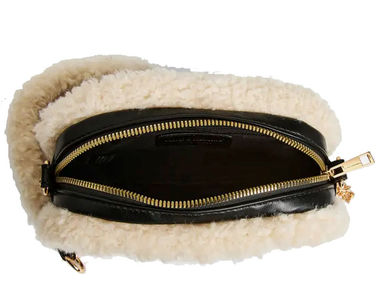 Tibetan Mongolian Lamb Fur Crossbody Bag Camel