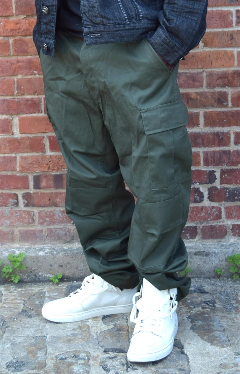 Woodland BDU Army Fatigue Cargo Pants Hip Hop Closet