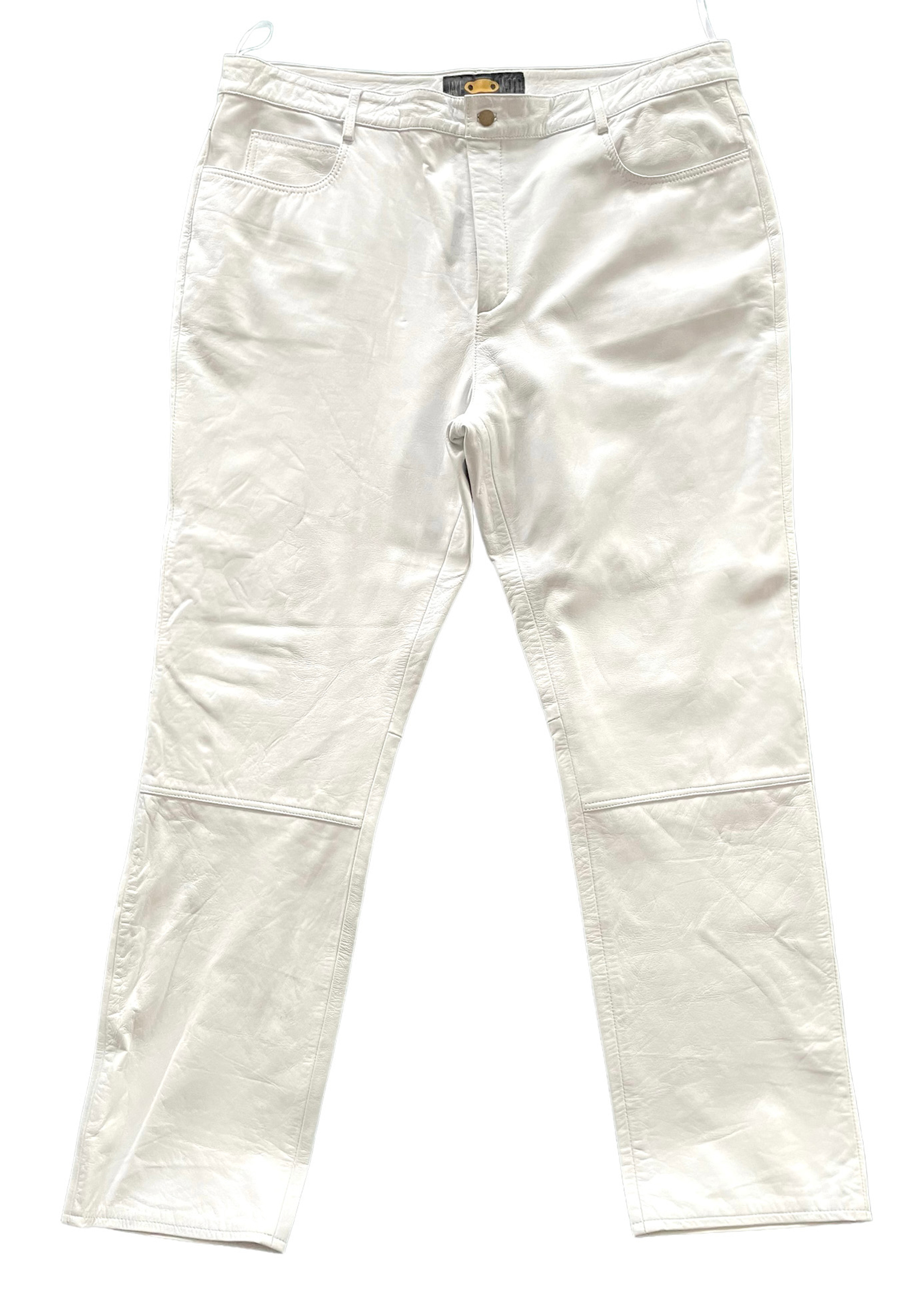 White Butter Soft leather Pants | HipHopCloset.com