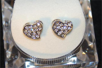 Icy Heart Womens Earrings