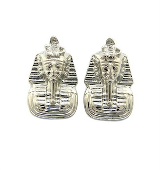 Silver Pharoah Stud Earrings