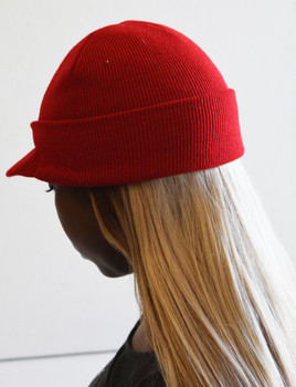 Red Beanie Visor