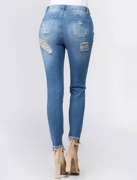 Distressed Ladies Jeans 