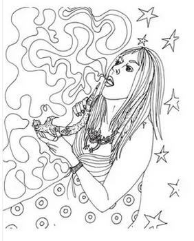 Stoner Babes Coloring Book