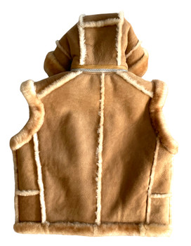 Mens Tan Sheepskin Vest