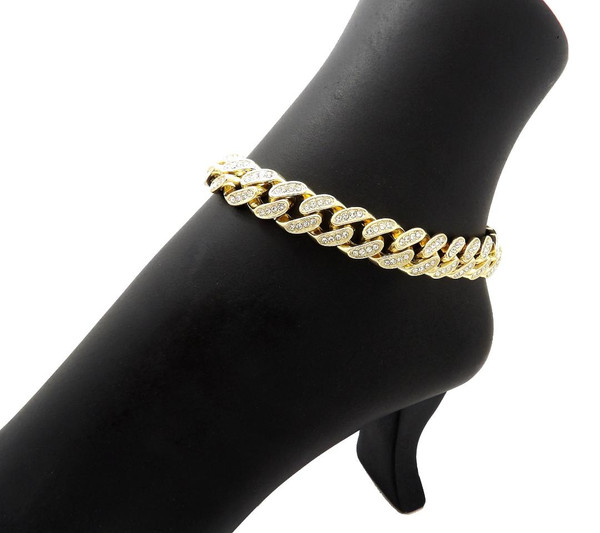 Gold Cuban Chain Anklet