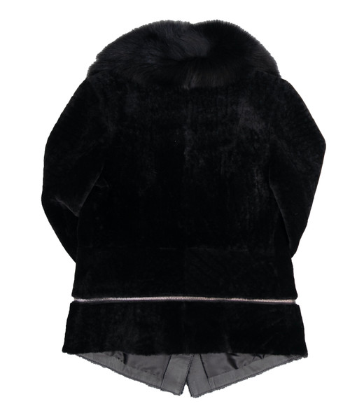 Black Mouton Fur Jacket | HipHopCloset.com Black Mouton Fur Jacket | HipHopCloset.com