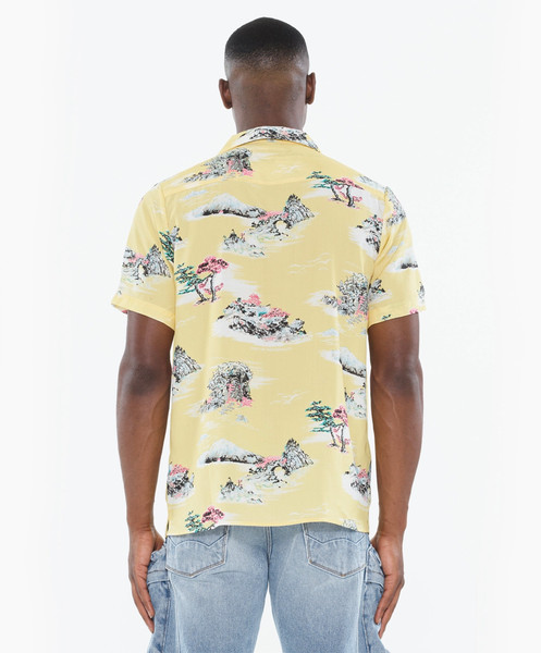 Back view of Cult Senshi shirt showing full pattern and cut