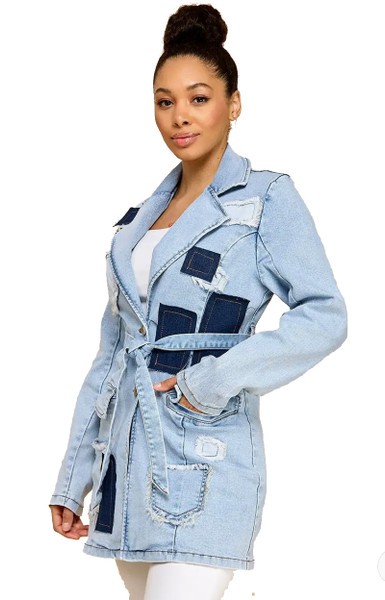 Denim Patchwork Jacket