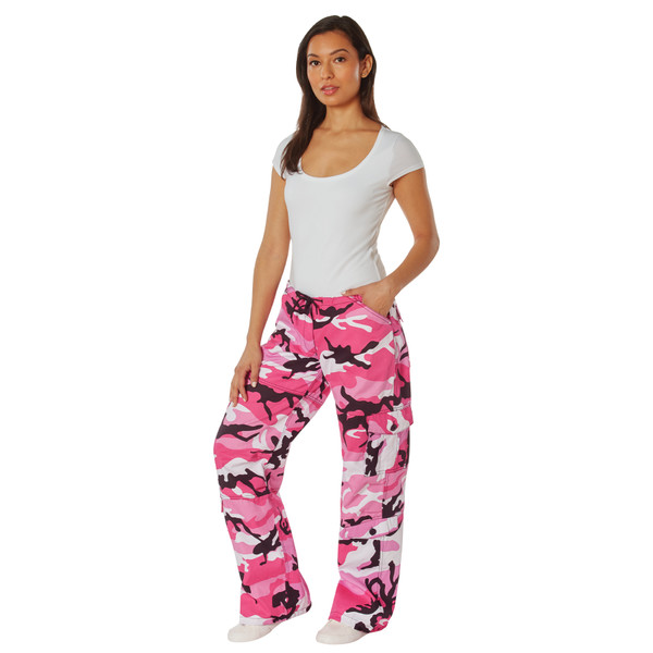 Hot Pink Camo Paratrooper Pants