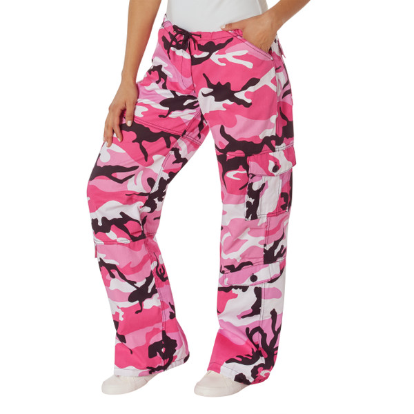 Hot Pink Camo Paratrooper Pants