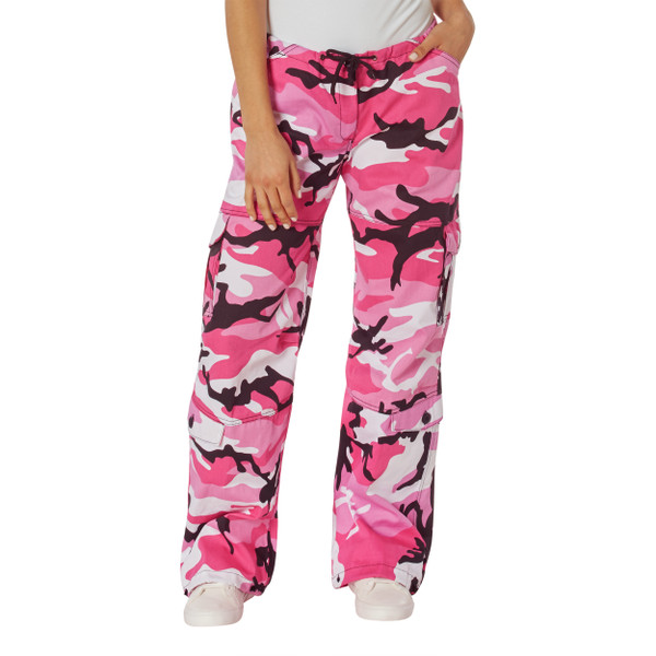 Hot Pink Camo Paratrooper Pants