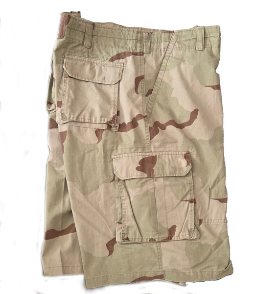 Mens Tri Color Desert paratrooper Vintage Cargo shorts