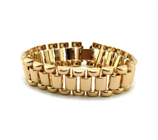 Gold Link Design Bracelet