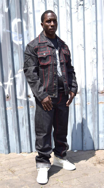 All black jean suit clearance