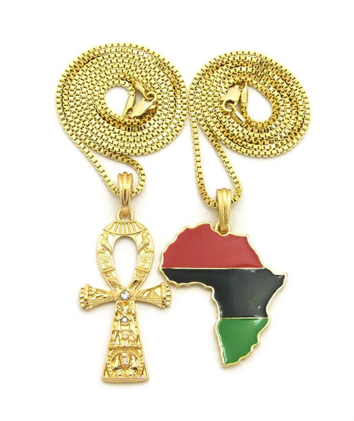 Ankh and Africa Chain Set