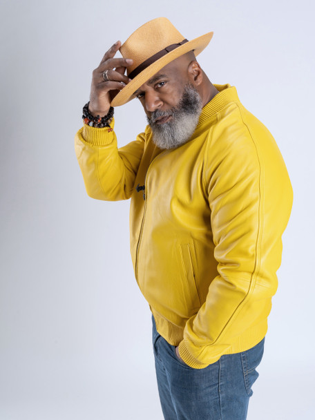 Yellow Butter Soft Baseball Leather Jacket