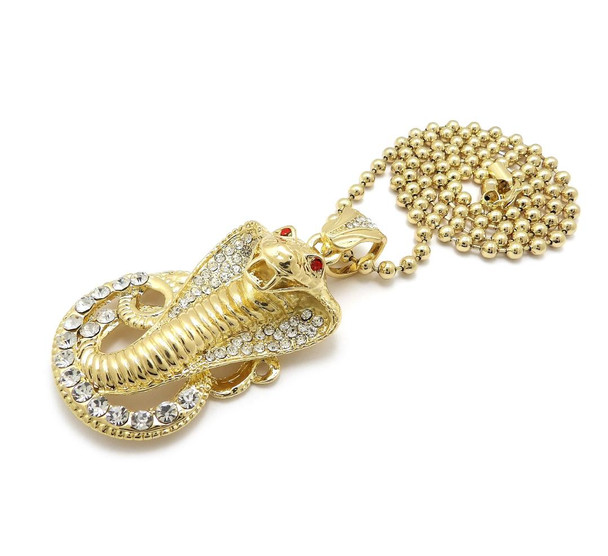 Gold Snake Pendent Chain