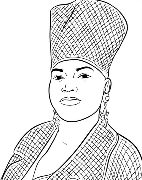 Queen Latifah in Bun B's Rap Coloring and Activity Book Queen Latifah in Bun B's Rap Coloring and Activity Book