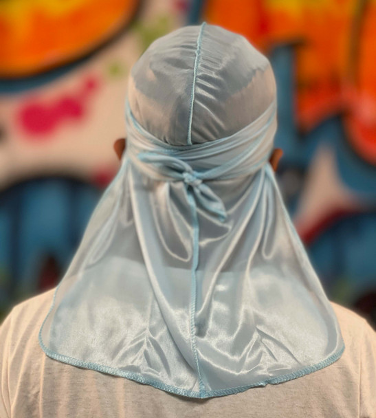 Light Blue Silky Du rag dorag durag