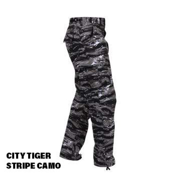 City Tiger Camo BDU Cargo Pocket ROTHCO Pants