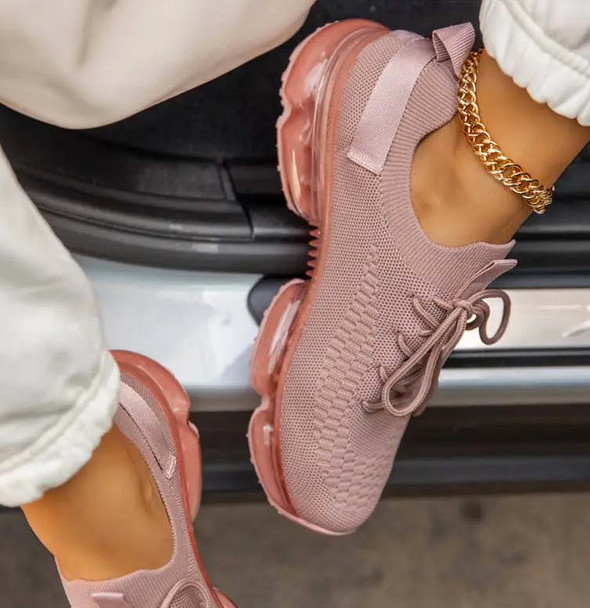 Pink Mesh Breathable Casual Sneaker