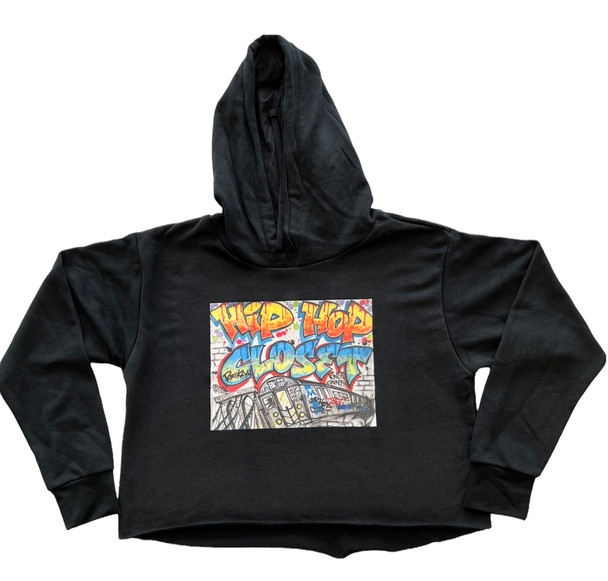 Hip Hop Closet Cropped Graffiti Hoodie