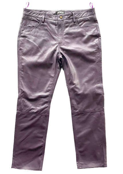 Eggplant Butter Soft leather Pants