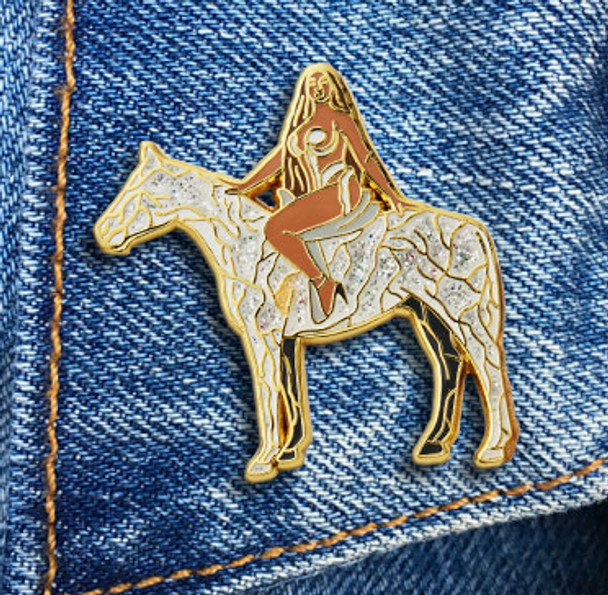 "Yonce Renaissance Horse Unique Enamel Pin
