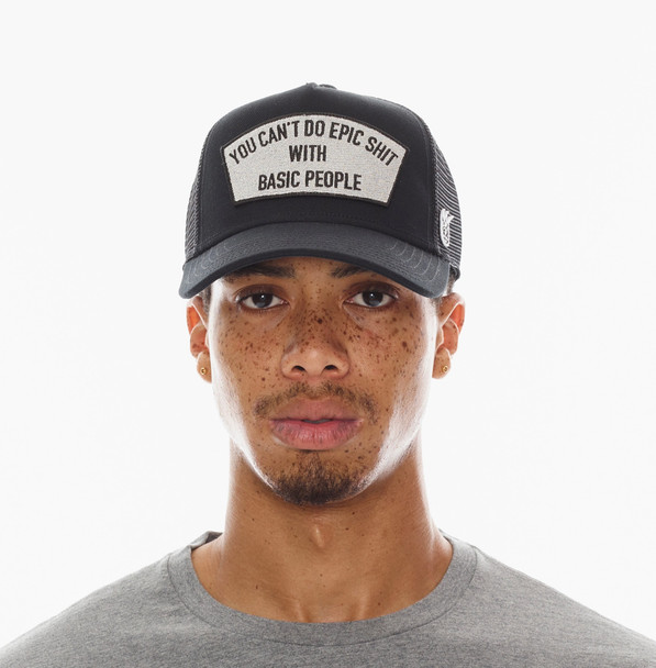 Cult of Individuality Denim and Silver Epic Baseball Cap