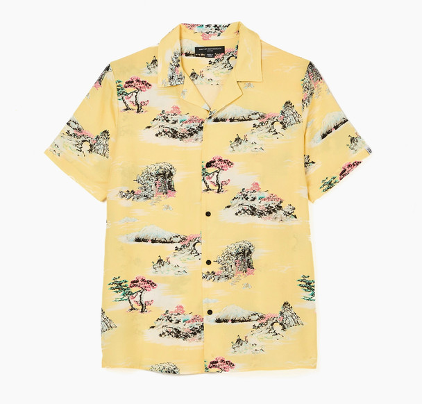 Front view of Cult of Individuality Senshi shirt with Japanese print

