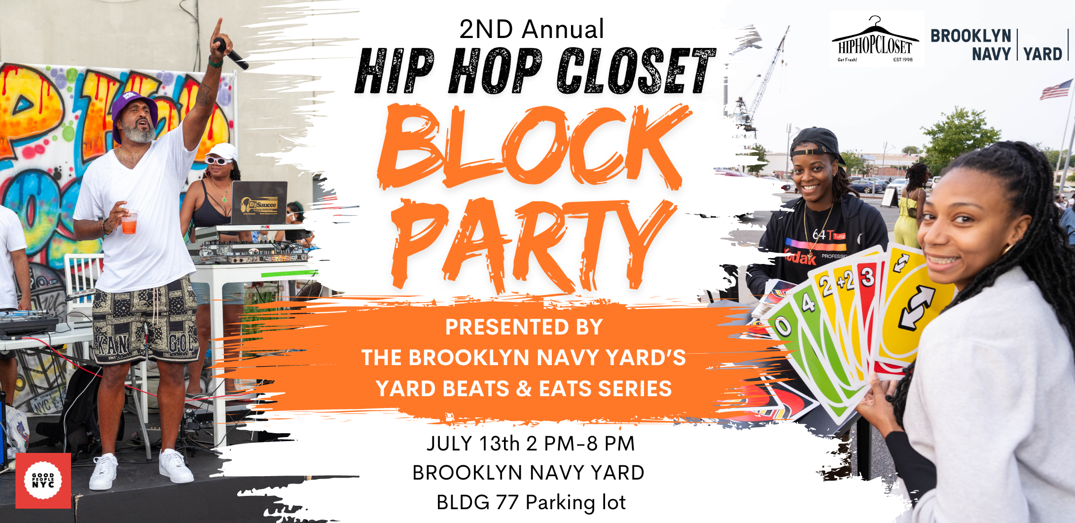 HIP HOP CLOSET BLOCK PARTY FLYER