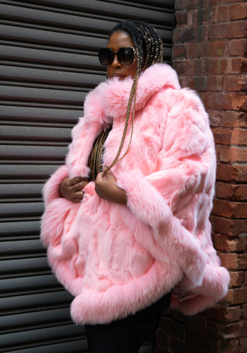 完売【sheller】FOX fur cape coat FOX fur cape coat – shéller / シェリエ
