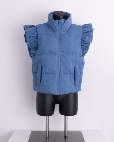 トップス supplier Monogram Denim Puffer Vest ベスト｜SUPPLIER (サプライヤー)｜Monogram Denim Puffer Vest