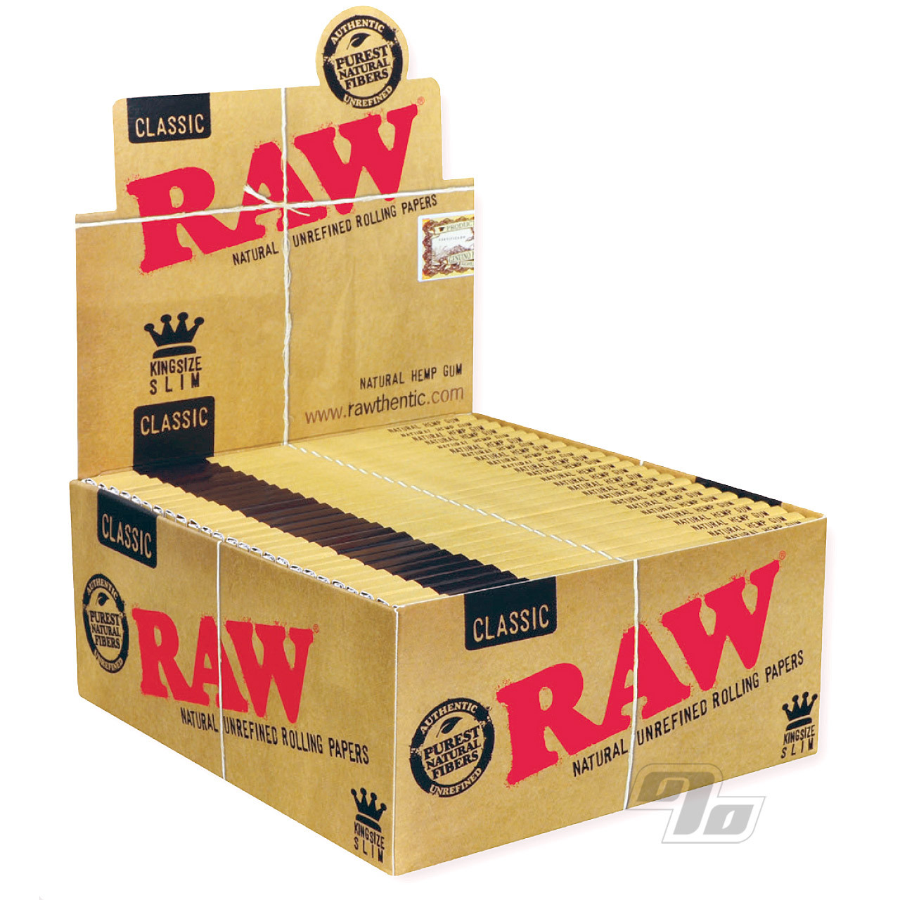 Papel Raw Classic King Size Slim  Papel Raw natural en tamaño grande