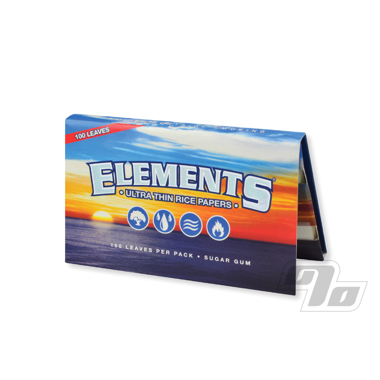 Elements Single Wide Rolling Papers 100 pack