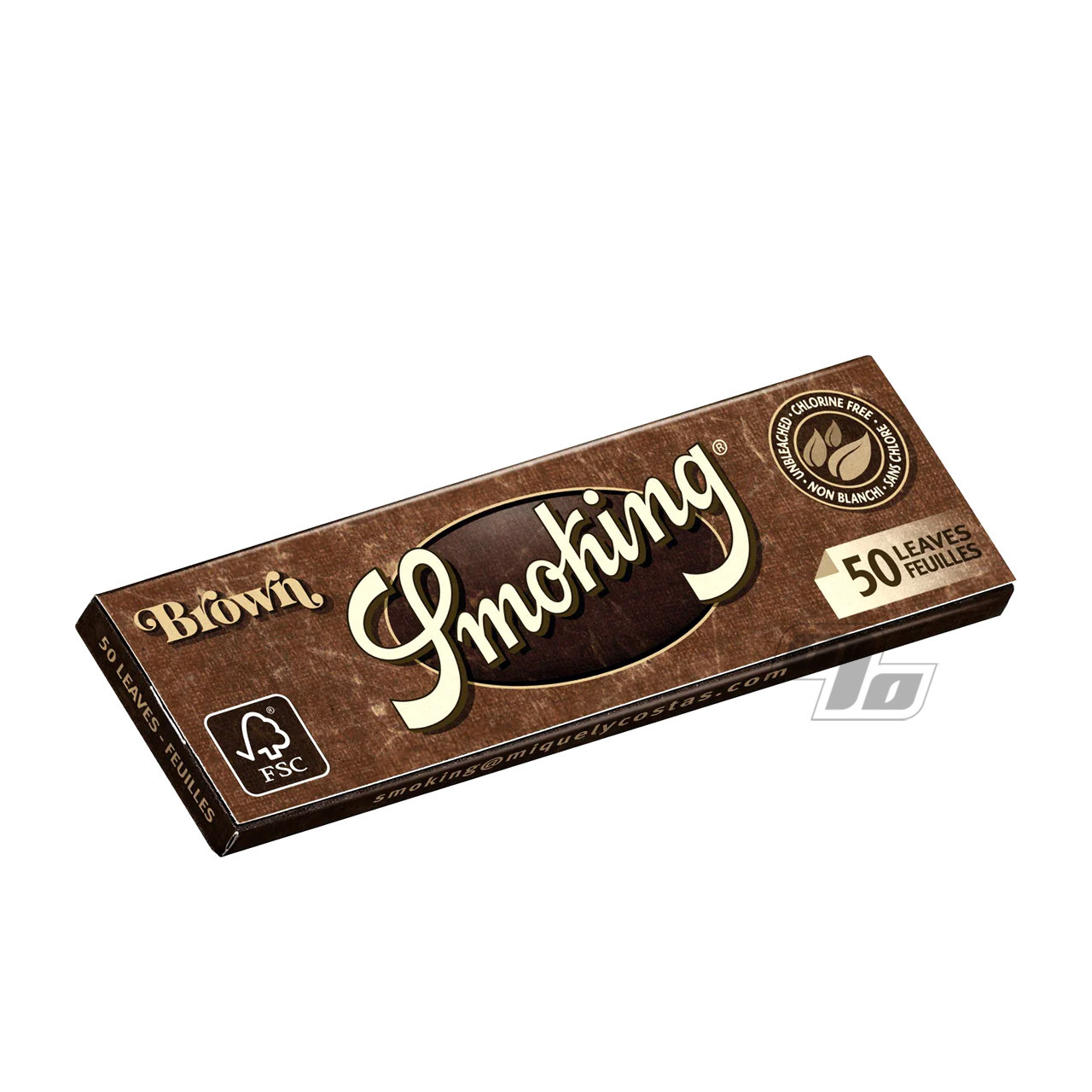  Smoking Brand Rolling Paper - Brown Unbleached - 1 1/4