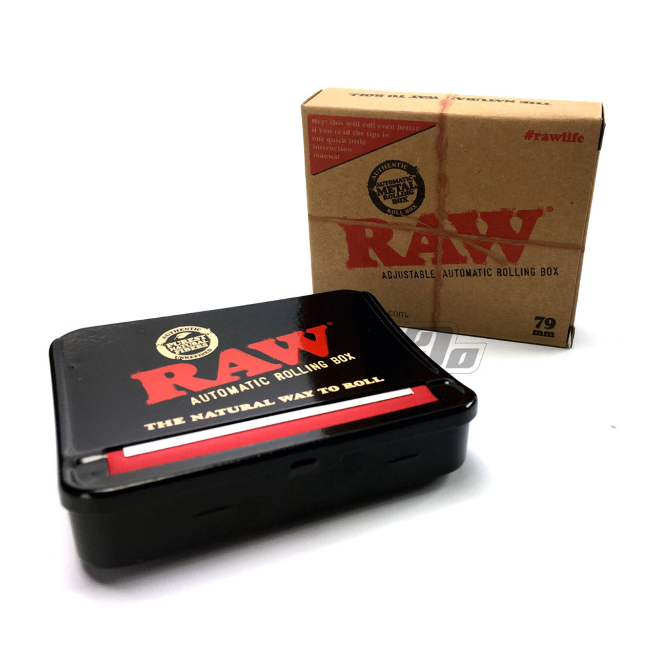 RAW Rollbox 79mm Metal Adjustable Automatic Black Rolling Machine Roller 