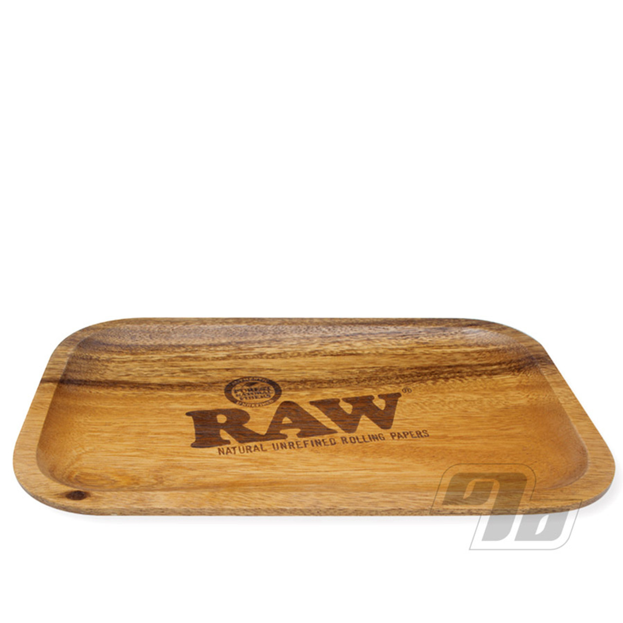 Acacia RAW Natural Handmade Wooden Rolling Tray Graining and Colour Varies 