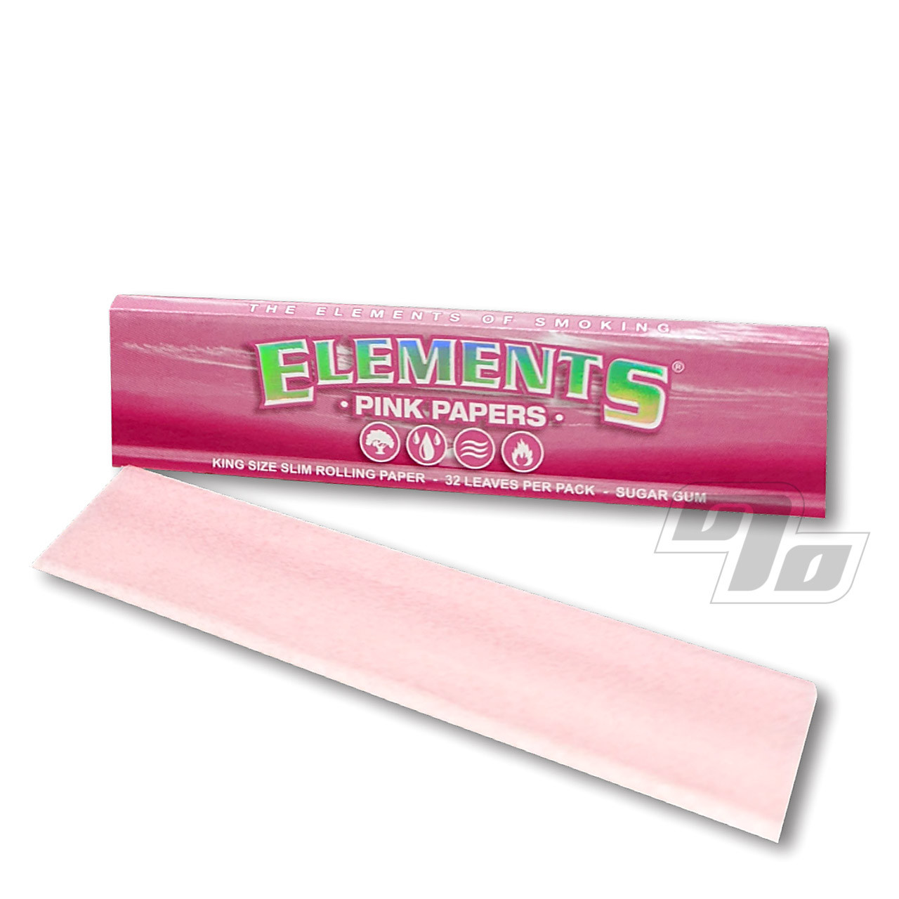 Elements Pink Rolling Papers King Size - BOOM Headshop