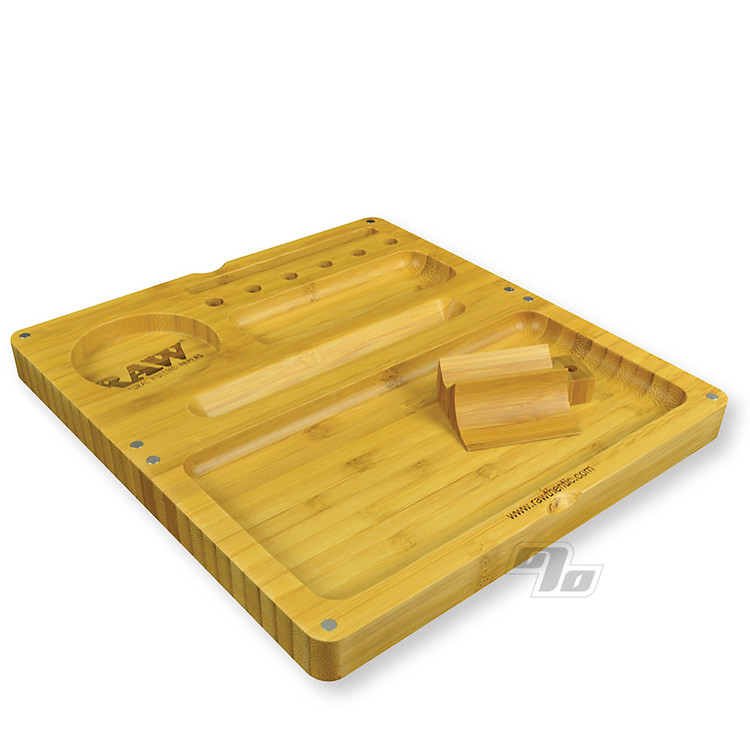 RAW Magnetic Bamboo BackFlip Rolling Tray